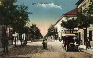 Győr, Árpád út, Farnadi és Winkler üzlete, automobile