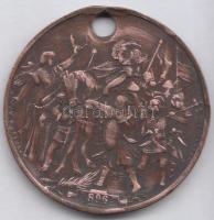 Steiner A. (XX. század) 1896. "Ezredéves Történetünk Ezredekre Remény Nekünk - Honfoglalás" Br emlékérem (32mm) T:2- Ly.