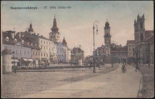 Besztercebánya, IV. Béla király tér / square, shops (b)