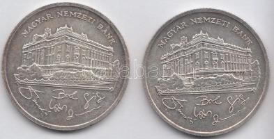 1992. 200Ft Ag "MNB" (2x) T:2 Adamo F13