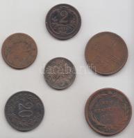 1780-1918. 1h + 2h + 20h + 1Kr + 1Kr + 1Kr T:vegyes