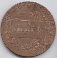 1898. "Jubileumi Emlékérem Fegyveres Erő Számára / Signum memoriae (AVSTR)" Br érem mellszalag nélkül T:2- Hungary 1898. Commemorative Jubilee Medal for the Armed Forces without ribbon C:VF