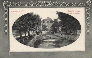 Miskolc, Szinva-részlet, Avasi templom; Grünwald Ignácz kiadása