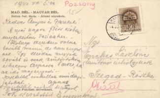 Magyarbél, Velky Biel; népiskola / ludova skola, school