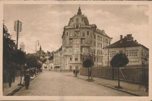 Besztercebánya, Banská Bystrica; Horná ulica / Upper Street, the shop of Alexander Galambos (fl)