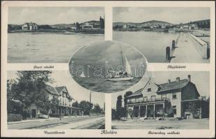 Alsóörs, vasútállomás, Baraczkay szálloda, hajókikötő (EK)