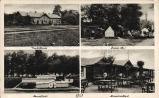 Göd, vasútállomás, Banán tábor, strandfürdő és vendéglő (EK)