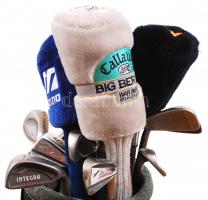 Profi golf szett 17 db klf ütő (Burner, Mizuno, Big Berta) táskával / Professional golf-set with 17 ...