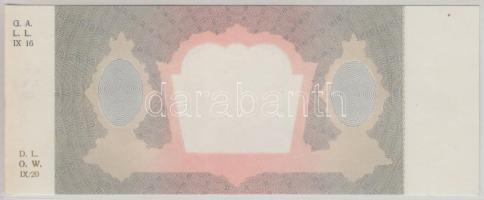 1936. 10P előlapi és hátlapi alapnyomat ívszéllel, nyomdai papírránccal, jelzésekkel T:I