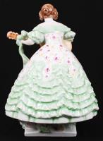 Herendi Déryné, kézzel festett, jelzett, hibátlan, m:35 cm /Herend Mrs.Dery porcelain figure, hand p...
