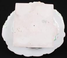 Herendi Déryné, kézzel festett, jelzett, hibátlan, m:35 cm /Herend Mrs.Dery porcelain figure, hand p...