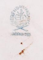 Herendi Déryné, kézzel festett, jelzett, hibátlan, m:35 cm /Herend Mrs.Dery porcelain figure, hand p...