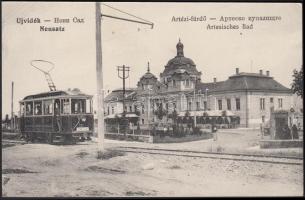Újvidék, Neusatz; Artézi fürdő / spa, tram