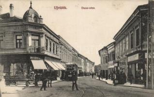 Újvidék, Duna utca / street, tram