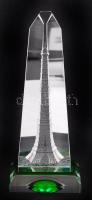 Csiszolt üveg Eiffel torony / Glass ornament 33 cm