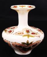 Zsolnay mini váza, kézzel festett, jelzett, hibátlan, m:8 cm