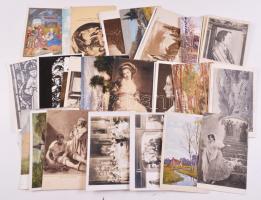 144 db főleg régi, művészeti reprodukciós képeslap / 144 art reproduction cards