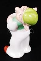 Herendi törpe, kézzel festett, jelzett, hibátlan, m:7 cm