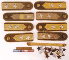 8 db katonai vállap, csillagok