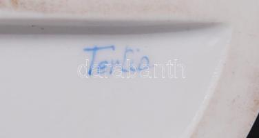 Herendi Ludas Matyi, kézzel festett, jelzett (mélynyomás, tercia), hibátlan, m:20 cm, h:25 cm