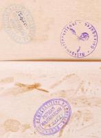 16 db levelezőlap méretű kép a II. világháborúról pecsétekkel / World War II. pictures