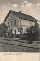 Nagyszered, Nagyszredistye; vasútállomás / railway station (fa)