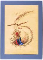 vitéz Pataky Ferenc: Könyvborító terv (1939). Tus, akvarell, papír, 58x40 cm.