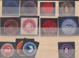 12 db régi vasúti levélzáró