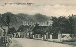 Verestorony, határ; Briegel Heinrich kiadása / border station