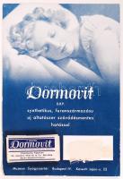 cca 1940 Dormovit altató reklám, benne maga a gyógyszer is / medicine commercial with the pills itself
