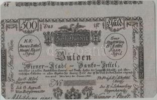 1800. 25G Wiener-Stadt Banko-Zettel "FORMULARE" T:II