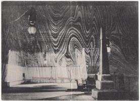 Marosújvár, Stefánia-bánya, táncterem; Horváth Bálint kiadása / mine interior, folding card
