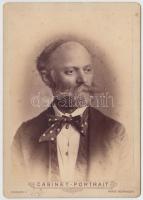 1875 Papp János székely vértanú keményhátú fotója Ciehulski műterméből. Marosvásárhely 11x16 cm