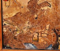 Bornemisza László (1910-1995): Napsütés a sötétségben. Vegyes technika, farost, sérült, jelzett, ker...