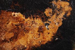 Bornemisza László (1910-1995): Napsütés a sötétségben. Vegyes technika, farost, sérült, jelzett, ker...