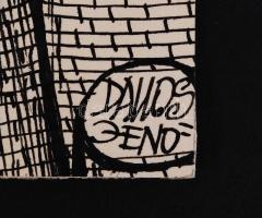 Dallos Jenő (1940-): Iparosodás. Vegyes technika, papír, jelzett, sérült, 38x30 cm