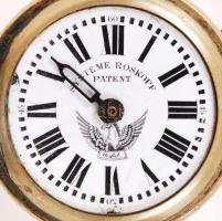 cca 1910 System Roskopf Patent mechanikus stopperóra, szép szecessziós tokkal, üveg nélkül, működik,...