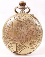 cca 1910 System Roskopf Patent mechanikus stopperóra, szép szecessziós tokkal, üveg nélkül, működik,...