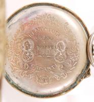 cca 1910 System Roskopf Patent mechanikus stopperóra, szép szecessziós tokkal, üveg nélkül, működik,...