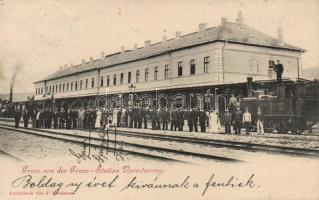 Verestorony Grenz-Station, határ, vasútállomás / railway station