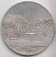 1948. "Budapesti emlék / Eszperantó konferencia" Budapest Al emlékérem (40mm) T:2-