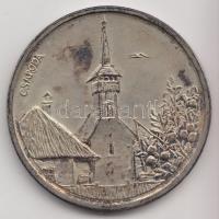 Tóth Sándor (1933-) 1994. "MÉE Szabolcs-Szatmár Megyei Idegenforgalmi Hivatal / Csaroda" Ag emlékérem (32.19g/0.835/42,5mm) T:1 patina dísztokban