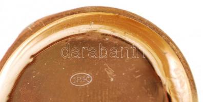 Cca 1910 arany (Au) 18 K zsebóra, jelzett, másodperc mutatós, működő képes, gazdagon díszített tokka...