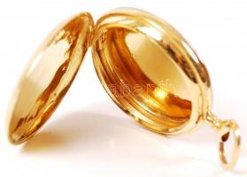 Arany (Au) 14K zsebóratok és felhúzó, jelzett, fedél nem záródik pontosan  gazdagon díszített nettó:...