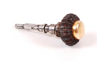 Arany (Au) 14K zsebóratok és felhúzó, jelzett, fedél nem záródik pontosan  gazdagon díszített nettó:...