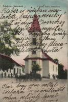 Ászár, Hánta templom, ökrös szekér (r)