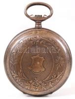 cca 1900 Ezüst fedelű zsebóra hiányos szerkezettel / Damaged silver pocket watch