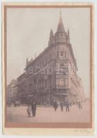 1915 Kerny István (1879-1963): Budapesti városkép, a Thököly út elején, a Keleti pu. melletti épület, ahol a szerző lakása is volt, jelzetlen, a szerző hagyatékából, 11x8 cm