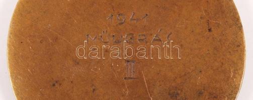 1941. "A Magyar Úszó Szövetség Bajnoki Érme / 1941. Műugrás III." Br sportérem (50mm) + DN...