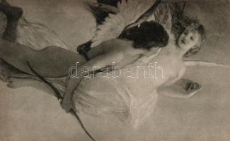 7 db régi, jó minőségű festmény reprodukciók és erotikus képeslapok / 7 old painting reproductions, ...